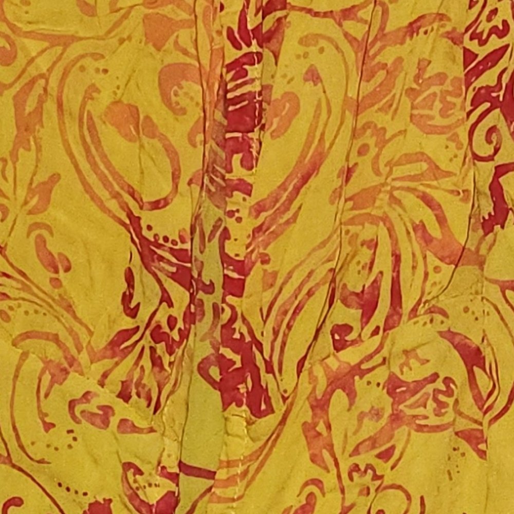 TIARE HAWAII Yellow Orange Button Front Open Back Hi Low Dress, Coverup -NWT - Picture 9 of 10